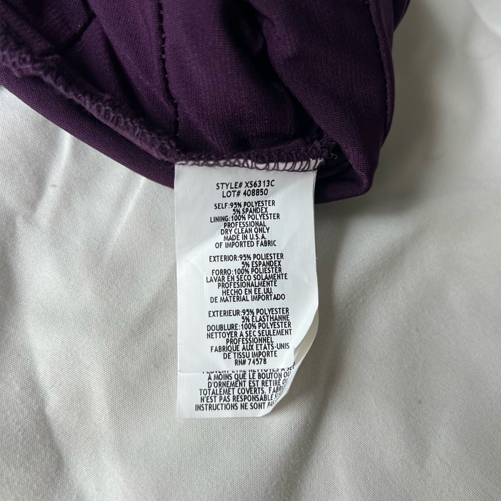 Cache Y2K Purple Chain Halter Cocktail Dress – Size 0 - Picture 6 of 6